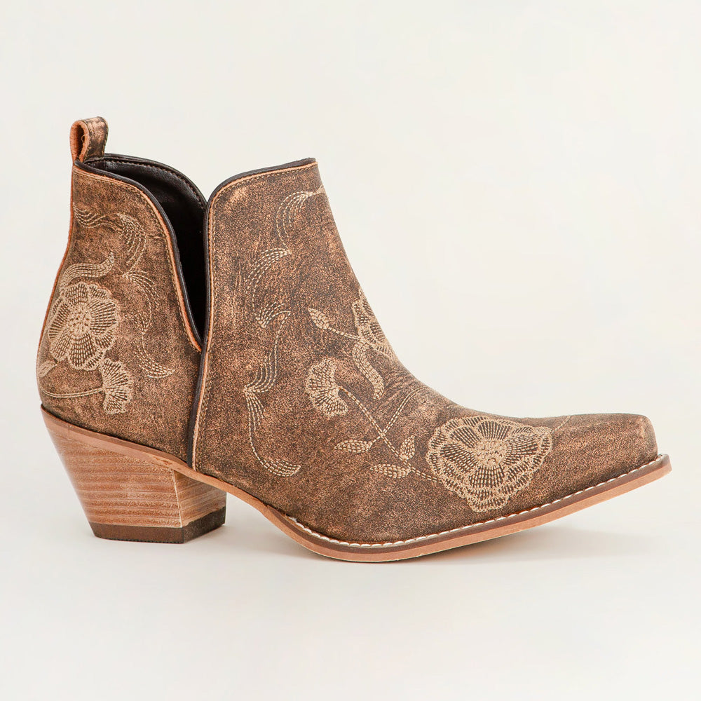 South West Booties Brown Calfskin