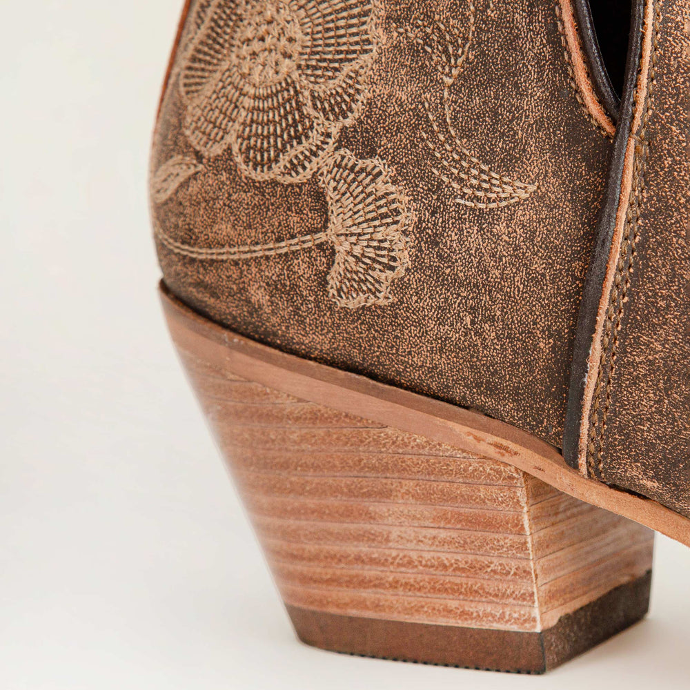 South West Booties Brown Calfskin