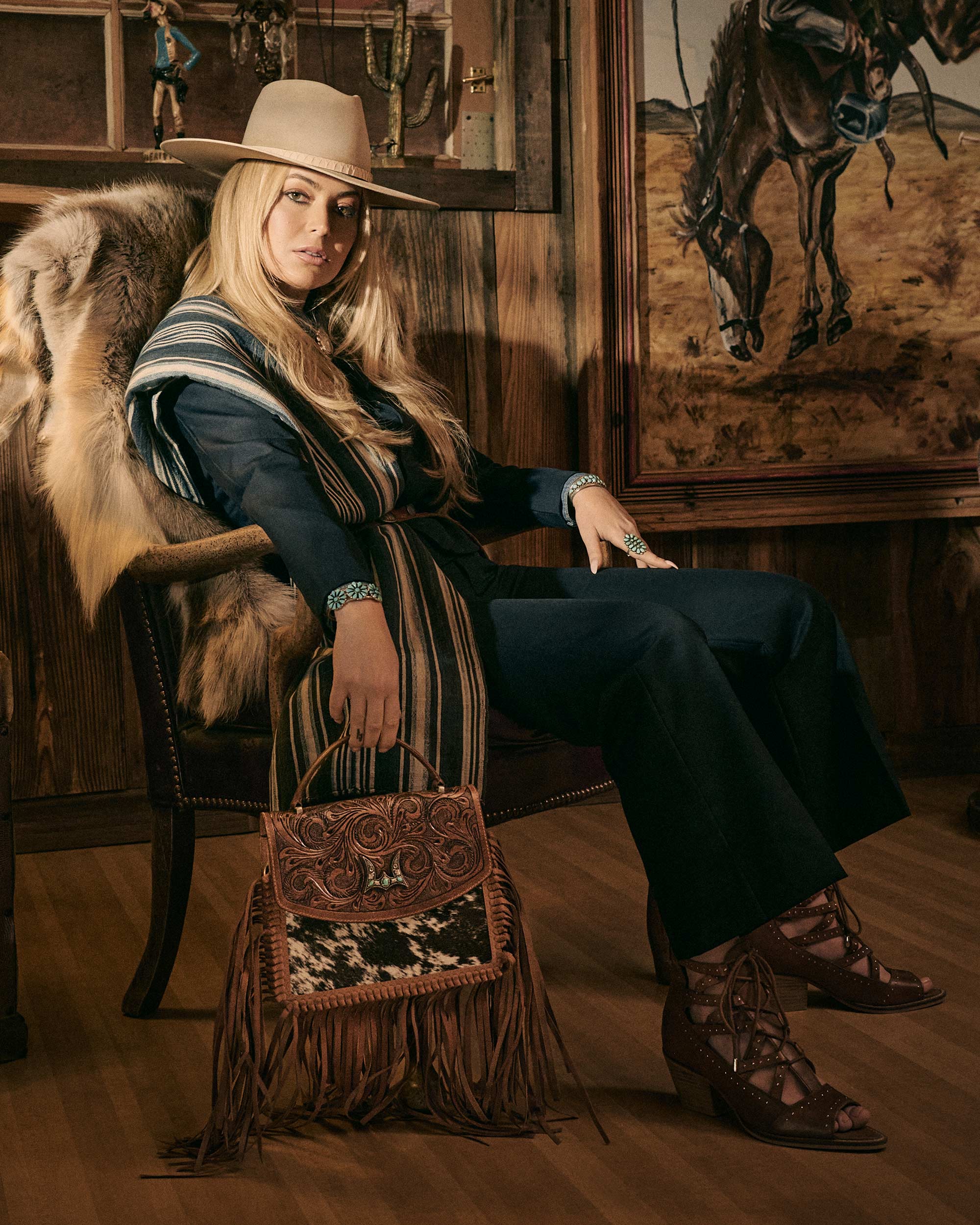 Lace Up Booties In Calfskin