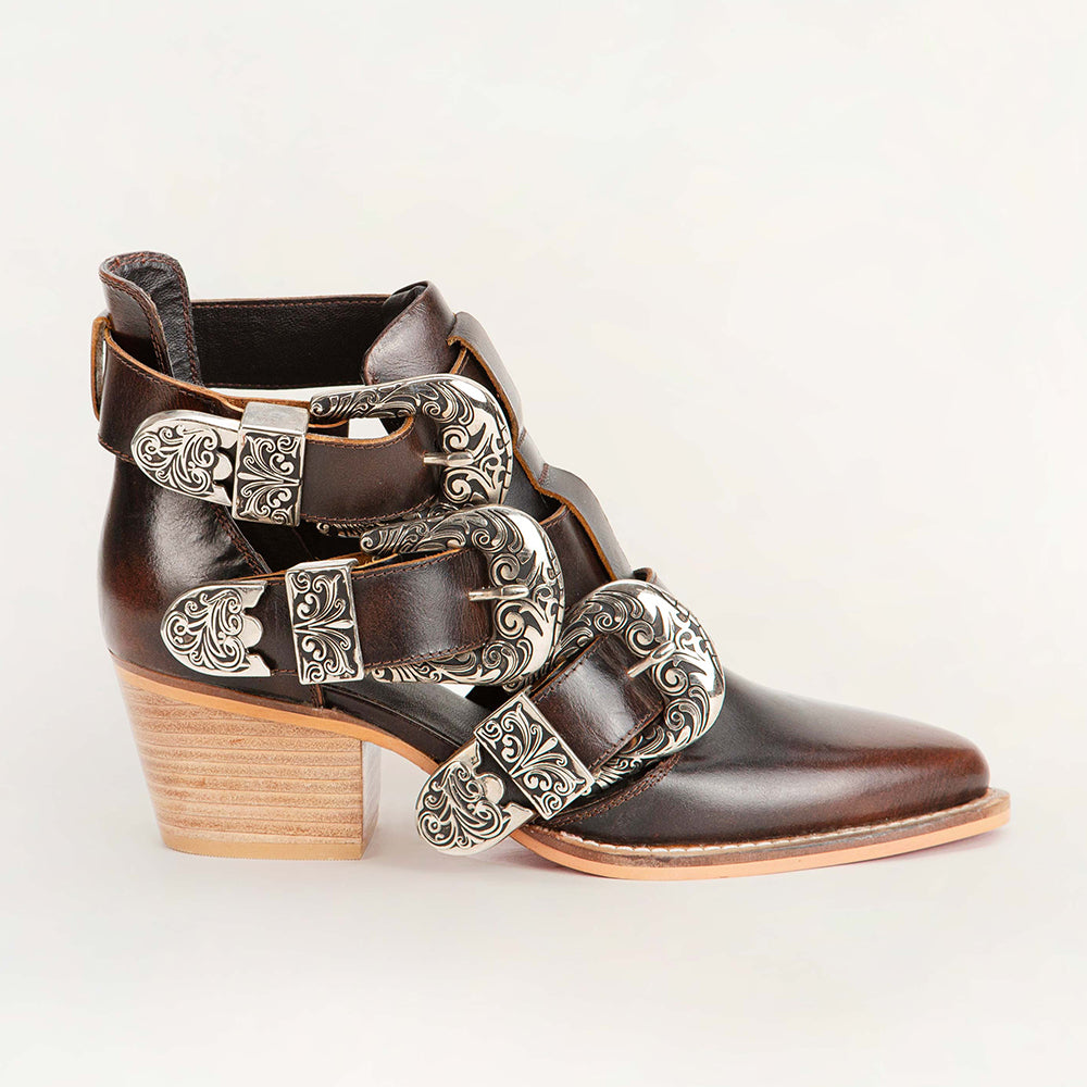 Rodeo Ankle Bootie In Calfskin
