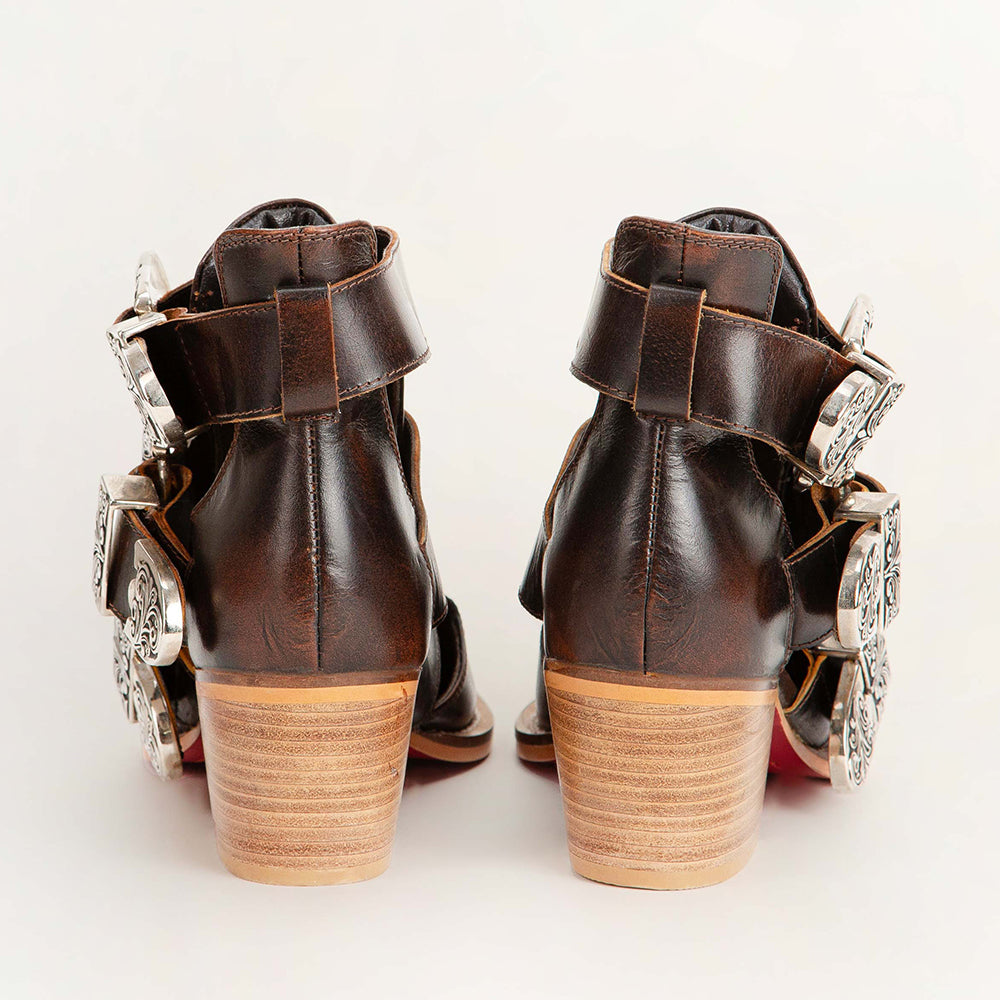 Rodeo Ankle Bootie In Calfskin