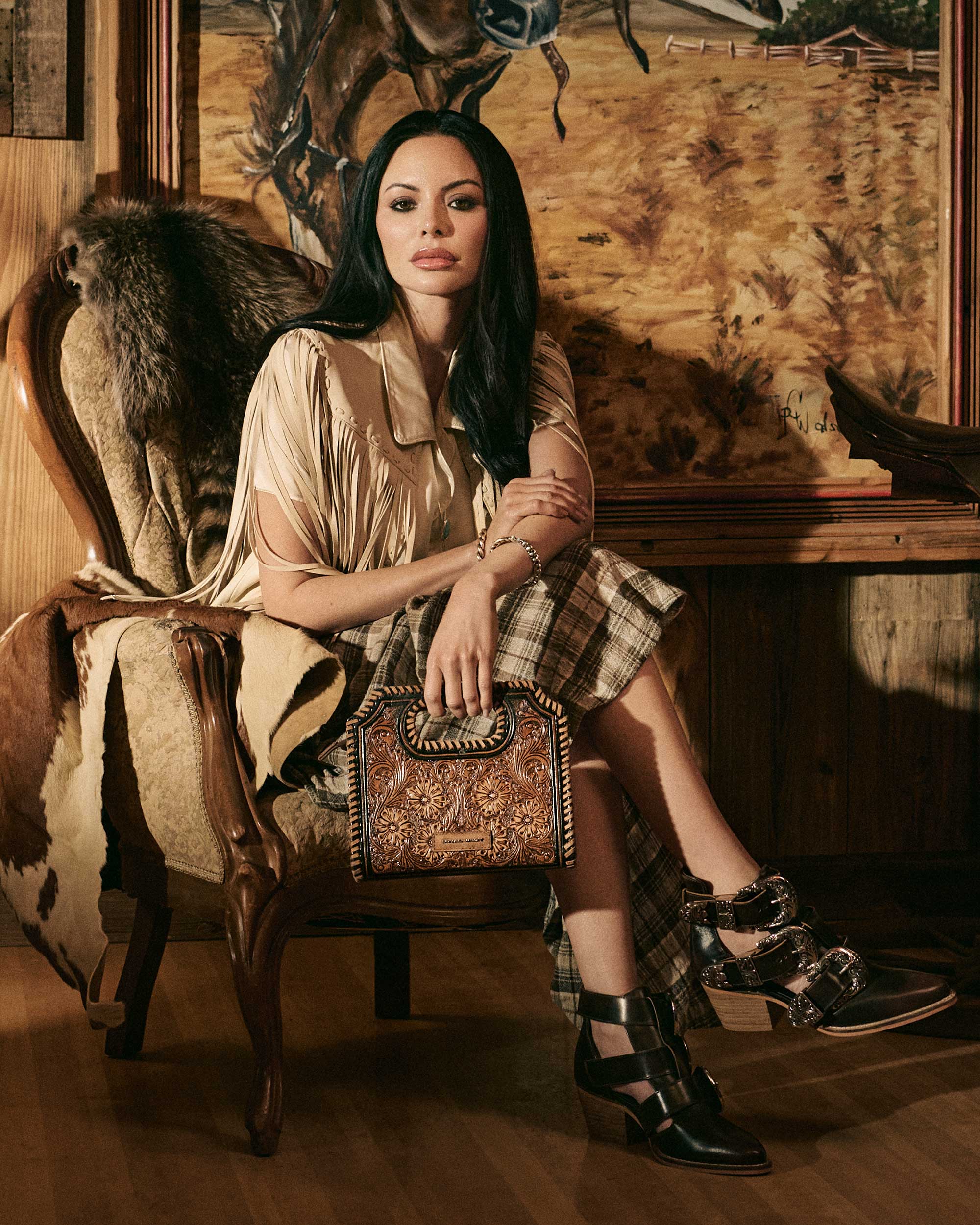 Rodeo Ankle Bootie In Calfskin