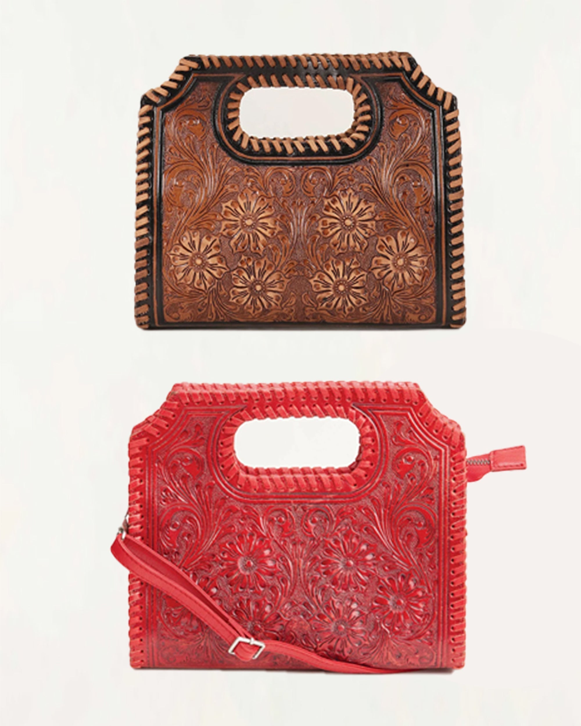 Alma Medium Handbag Red