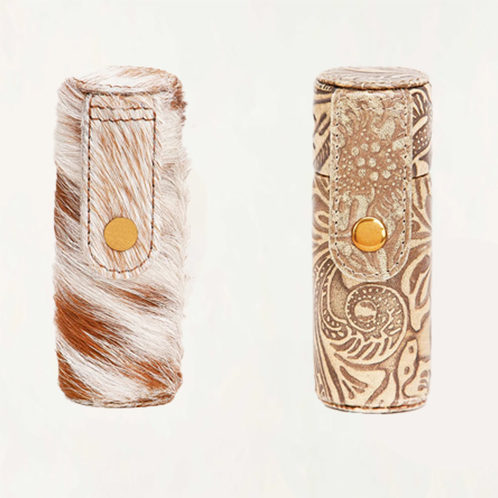 Painted Pony Lipstick Case Embossed Floral