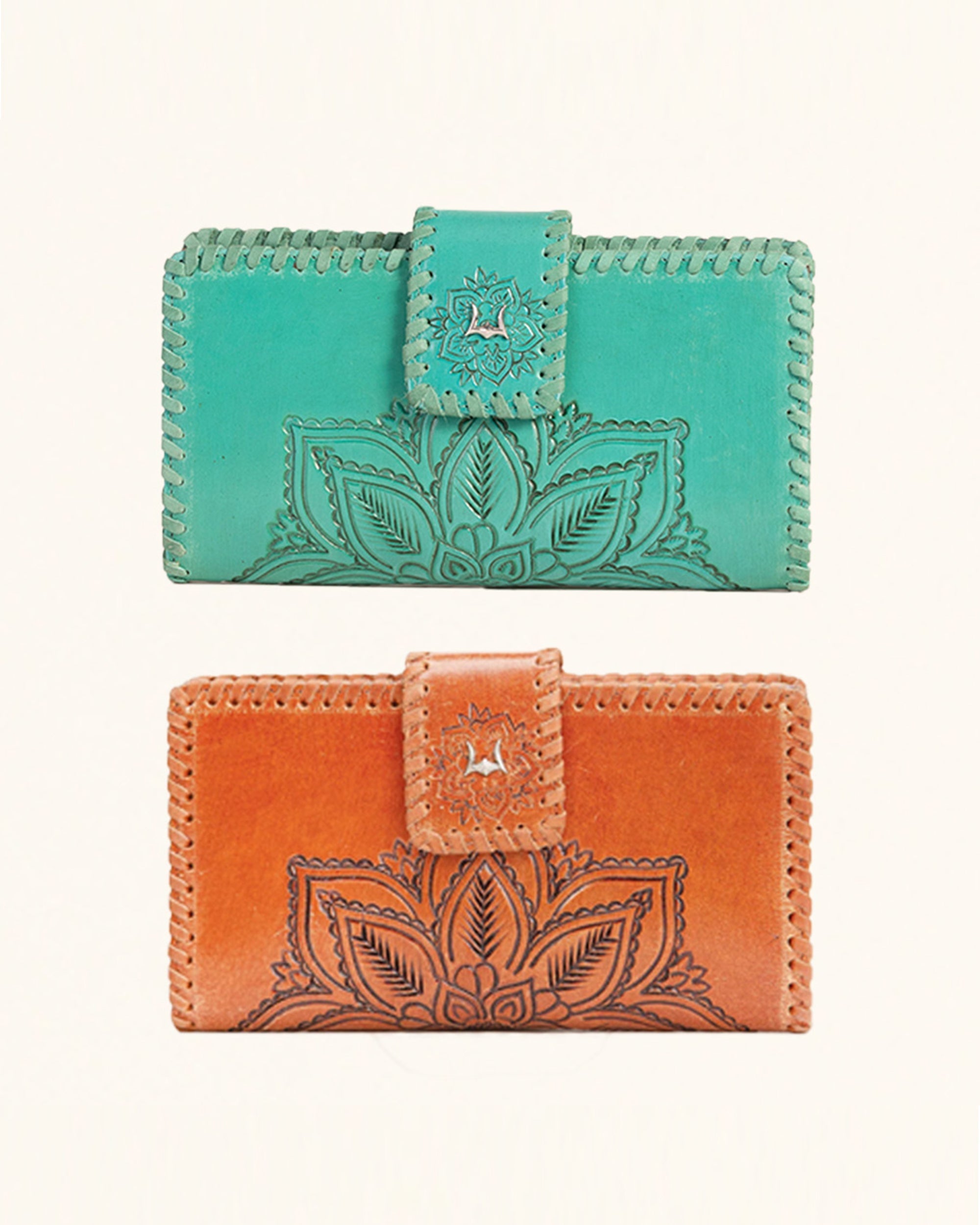 Desert Lotus Wallet - Turquoise