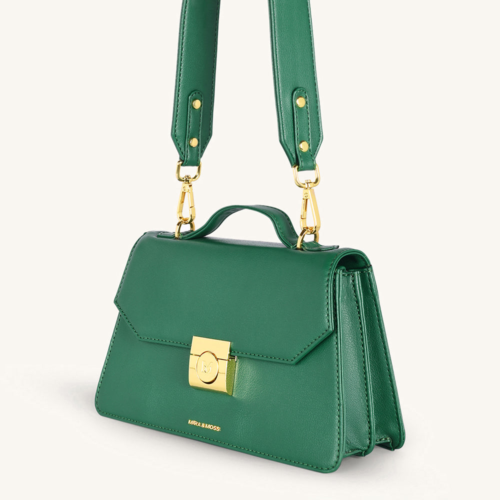 Mira & Moss Novelle Shoulder Bagn - Malachite Green