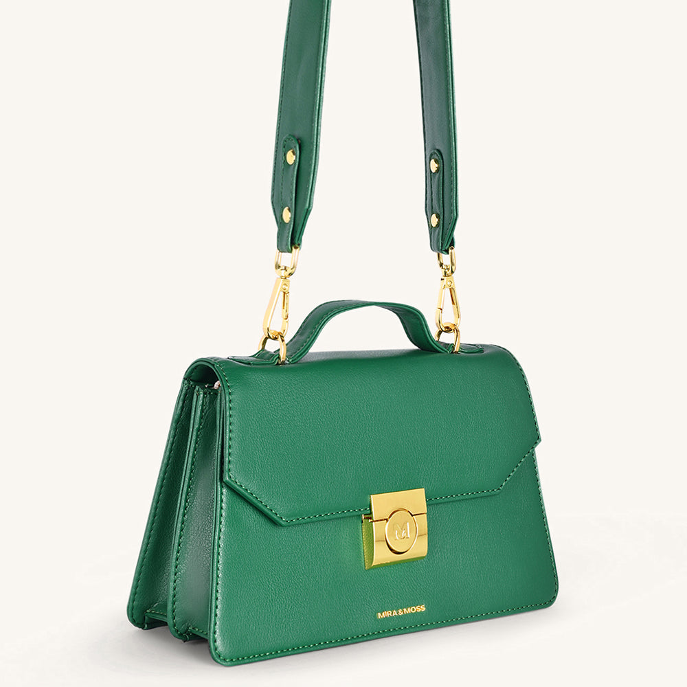 Mira & Moss Novelle Shoulder Bagn - Malachite Green