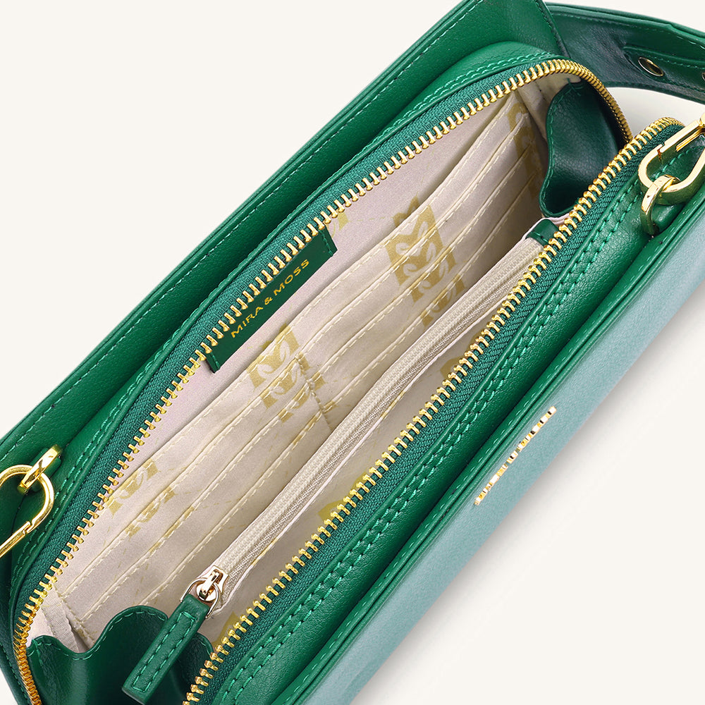 Mira & Moss Solenne Shoulder Bag - Malachite Green