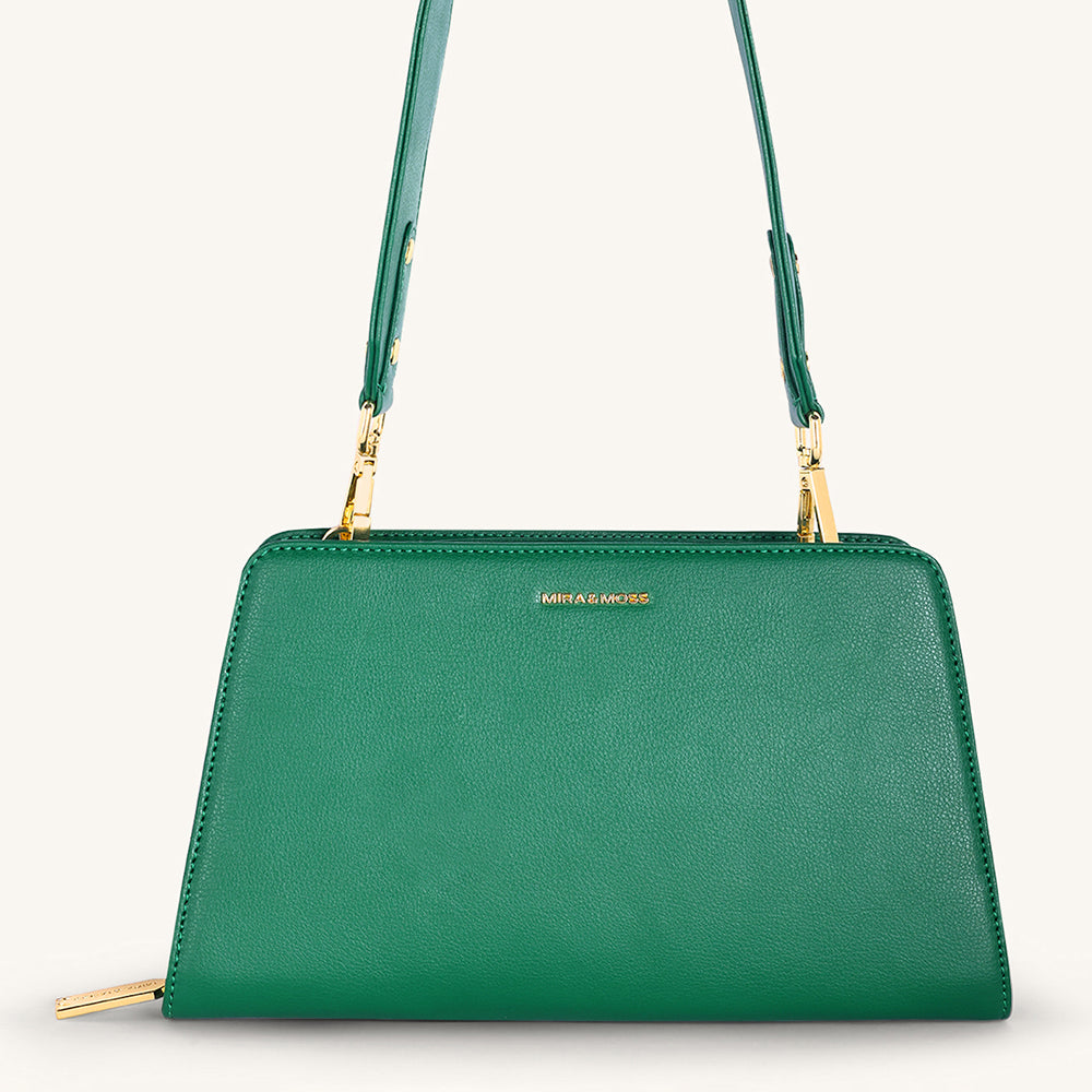 Mira & Moss Solenne Shoulder Bag - Malachite Green