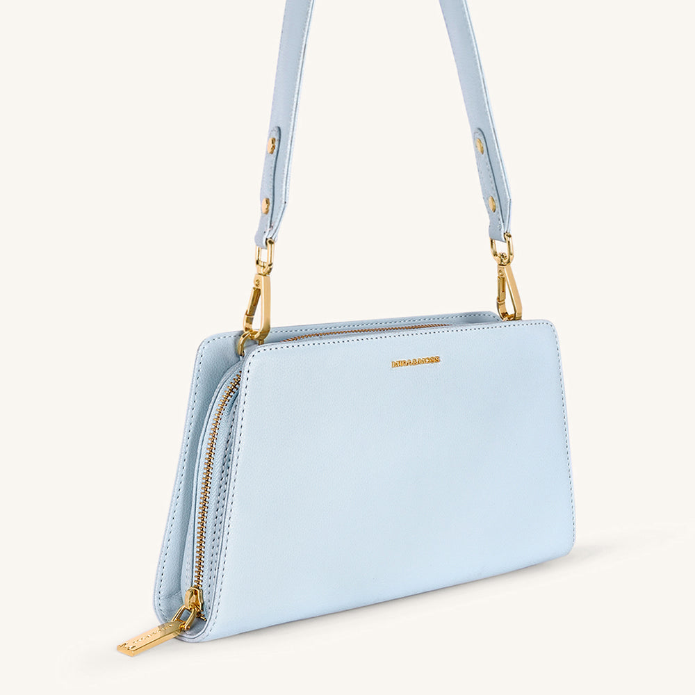 Mira & Moss Solenne Shoulder Bag - Ice Blue