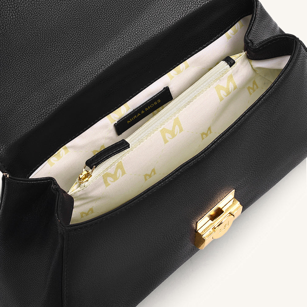 Mira & Moss Vivienne Classic Crossbody Bag - Black