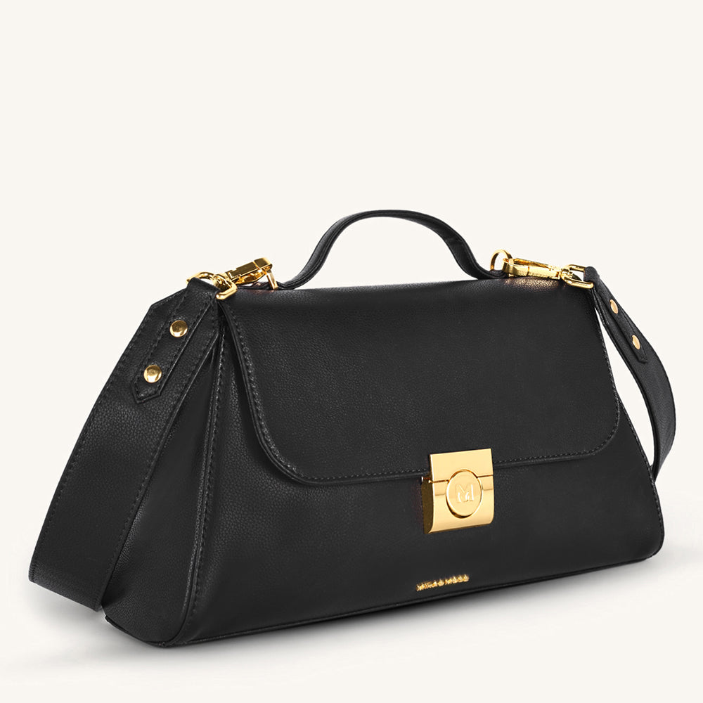 Mira & Moss Vivienne Classic Crossbody Bag - Black