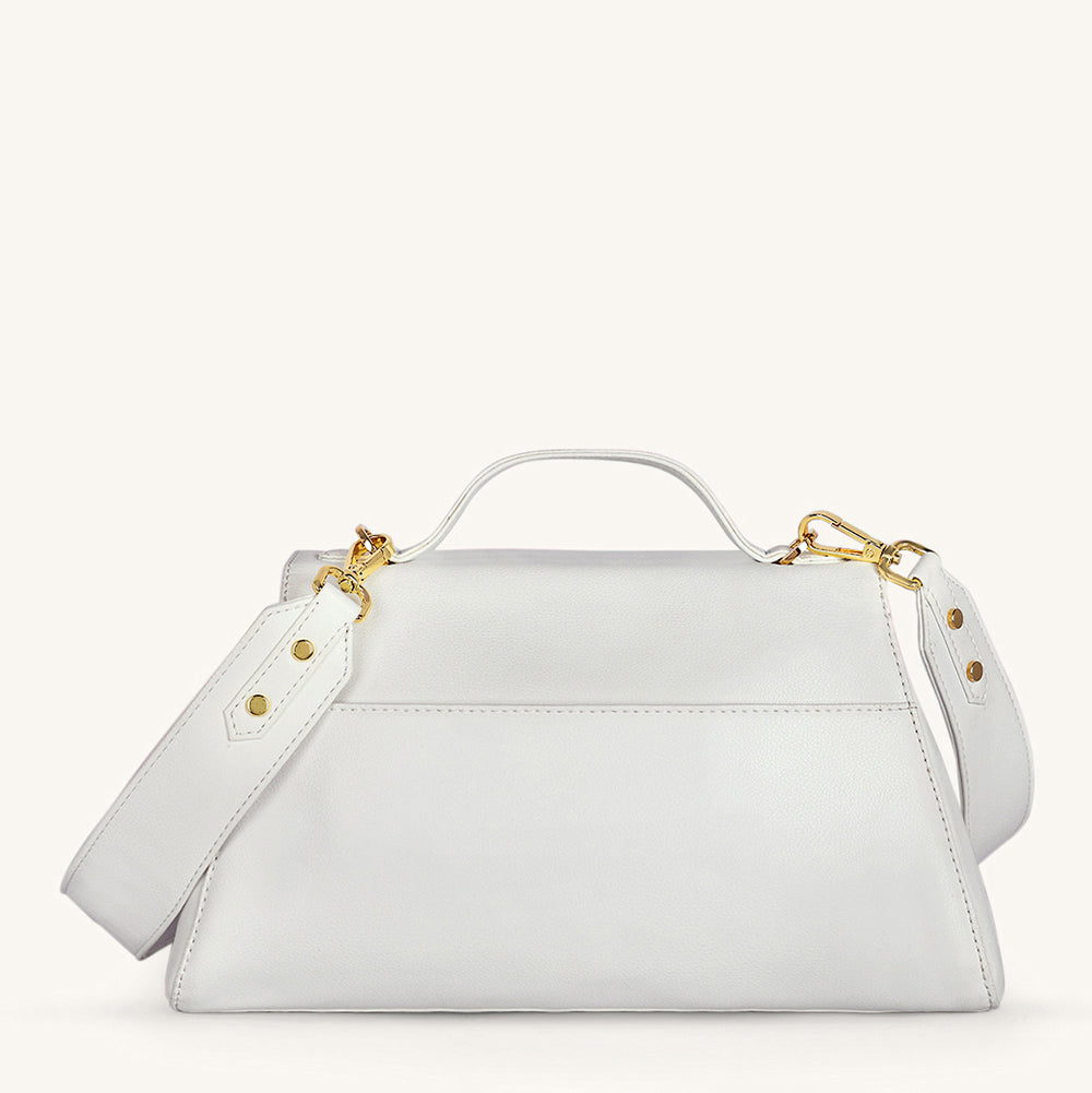 Mira & Moss Vivienne Classic Crossbody Bag - Ivory