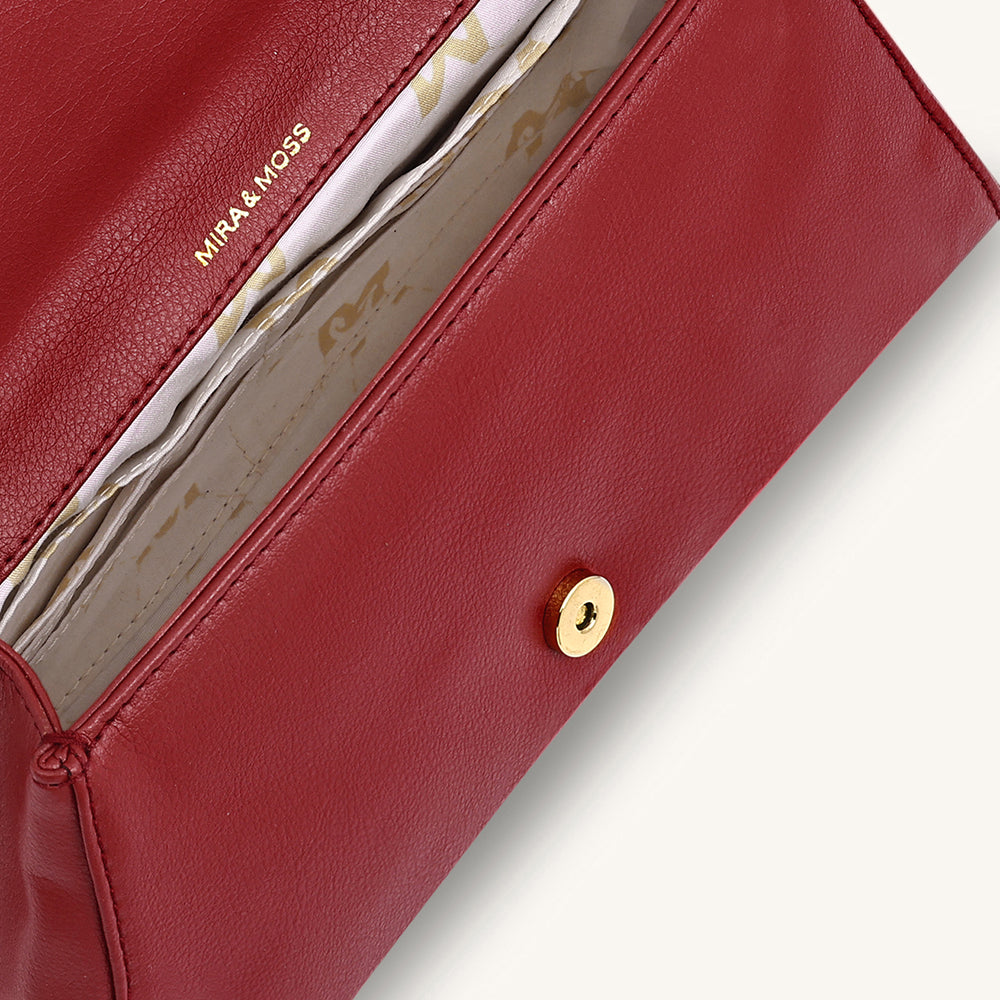 Mira & Moss Adrienne Crossbody Bag - Garnet Red