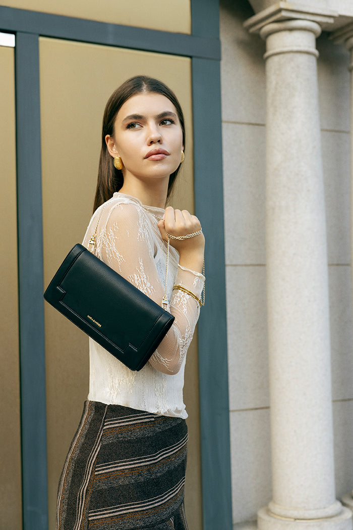 Mira & Moss Delphine Crossbody Bag - Black