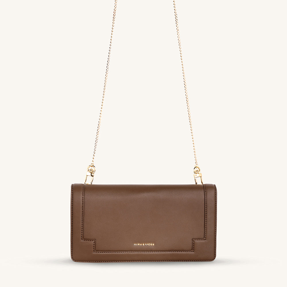 Mira & Moss Delphine Crossbody Bag - Chocolate Latte