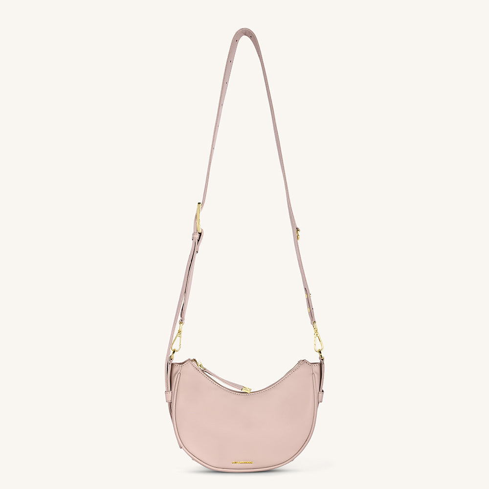 Mira & Moss Sabine Crescent Crossbody Bag - Transcendent Pink
