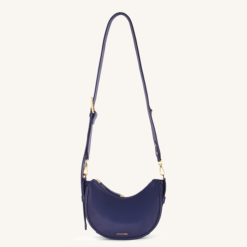 Mira & Moss Sabine Crescent Crossbody Bag - Future Dusk