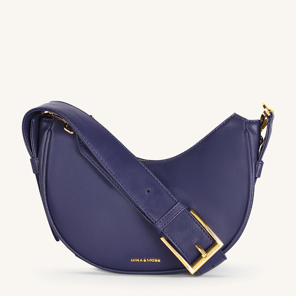Mira & Moss Sabine Crescent Crossbody Bag - Future Dusk