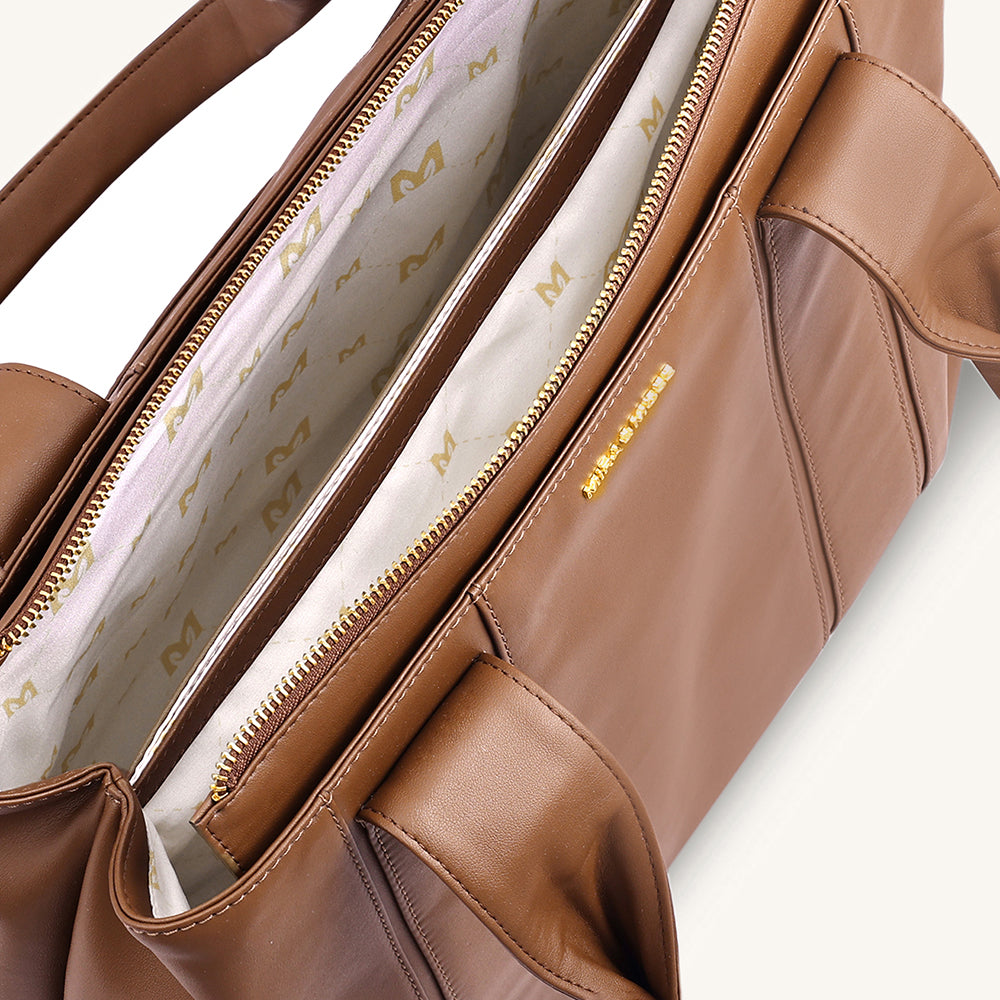 Mira & Moss Laurel Tote Bag - Chocolate Latte