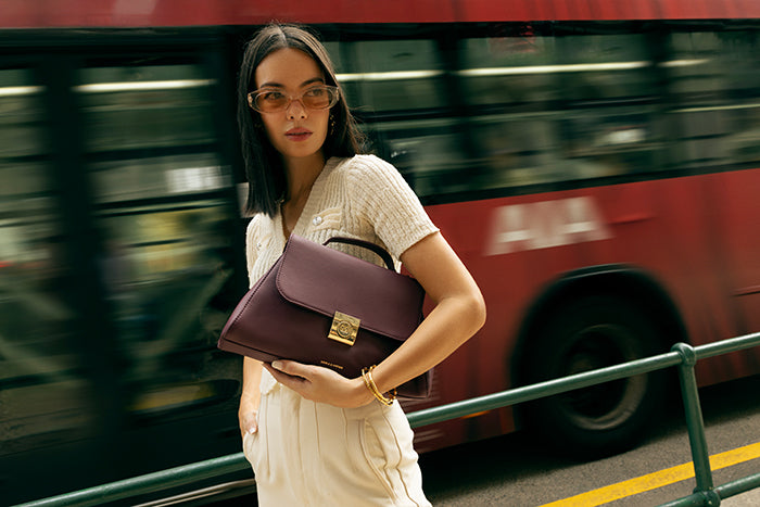 Mira & Moss Beverly Crossbody Bag - Plum