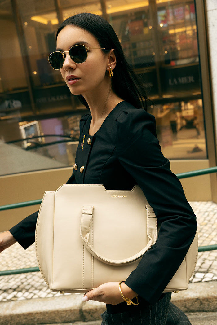 Mira & Moss Sabine Crossbody Bag - Light Taupe