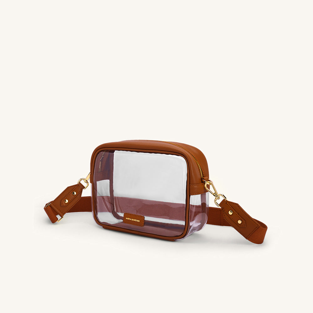 Mira & Moss Cleo Clear Bag - Tan