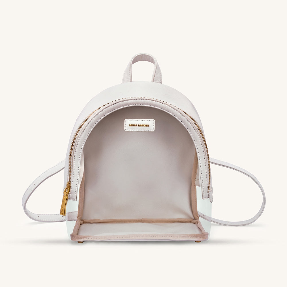 Mira & Moss Francine Clear Backpack - Ivory
