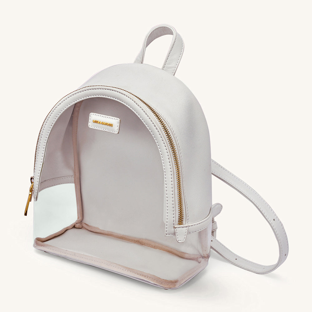 Mira & Moss Francine Clear Backpack - Ivory
