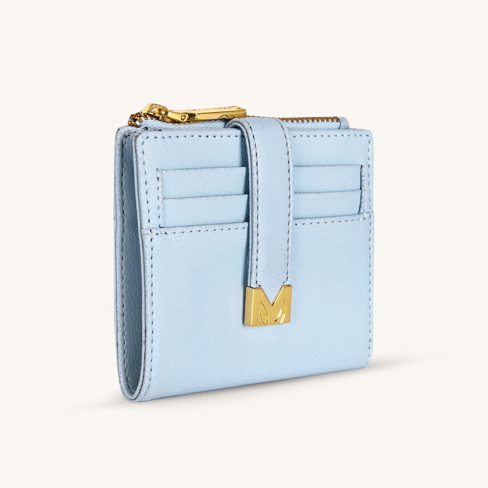Mira & Moss Regina Compact Wallet - Ice Blue