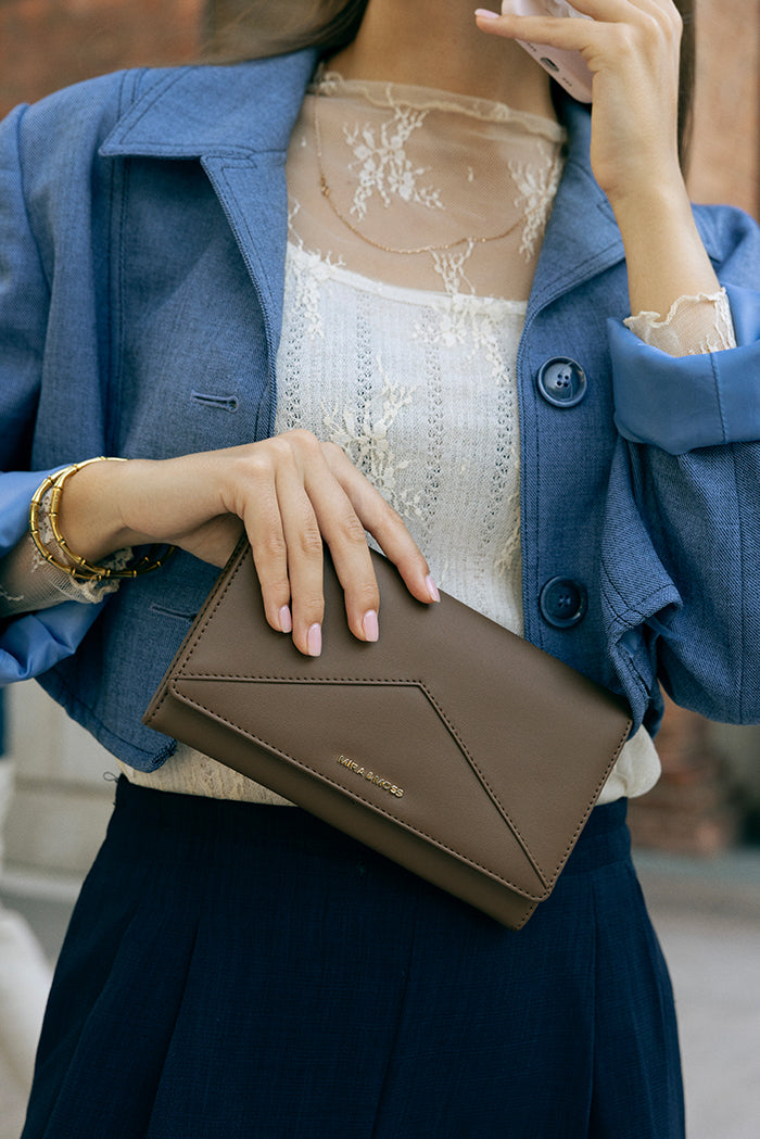 Mira & Moss Napa Long Wallet - Chocolate Latte