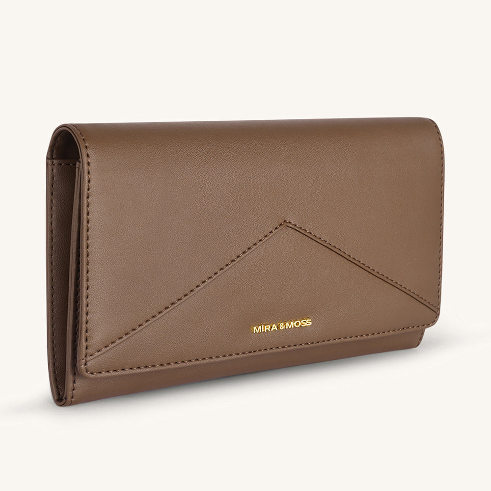 Mira & Moss Napa Long Wallet - Chocolate Latte
