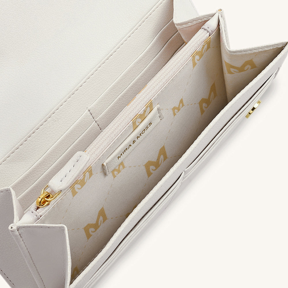Mira & Moss Napa Long Wallet - Ivory