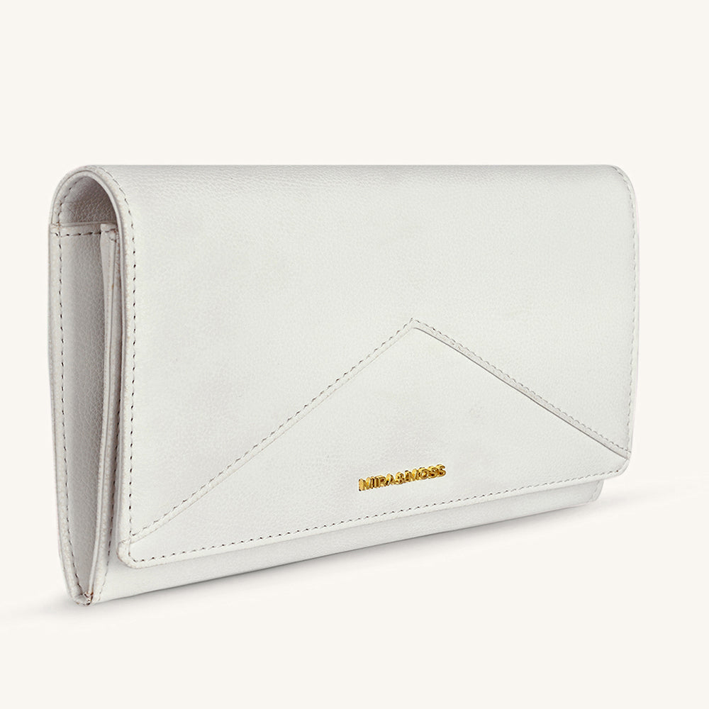 Mira & Moss Napa Long Wallet - Ivory