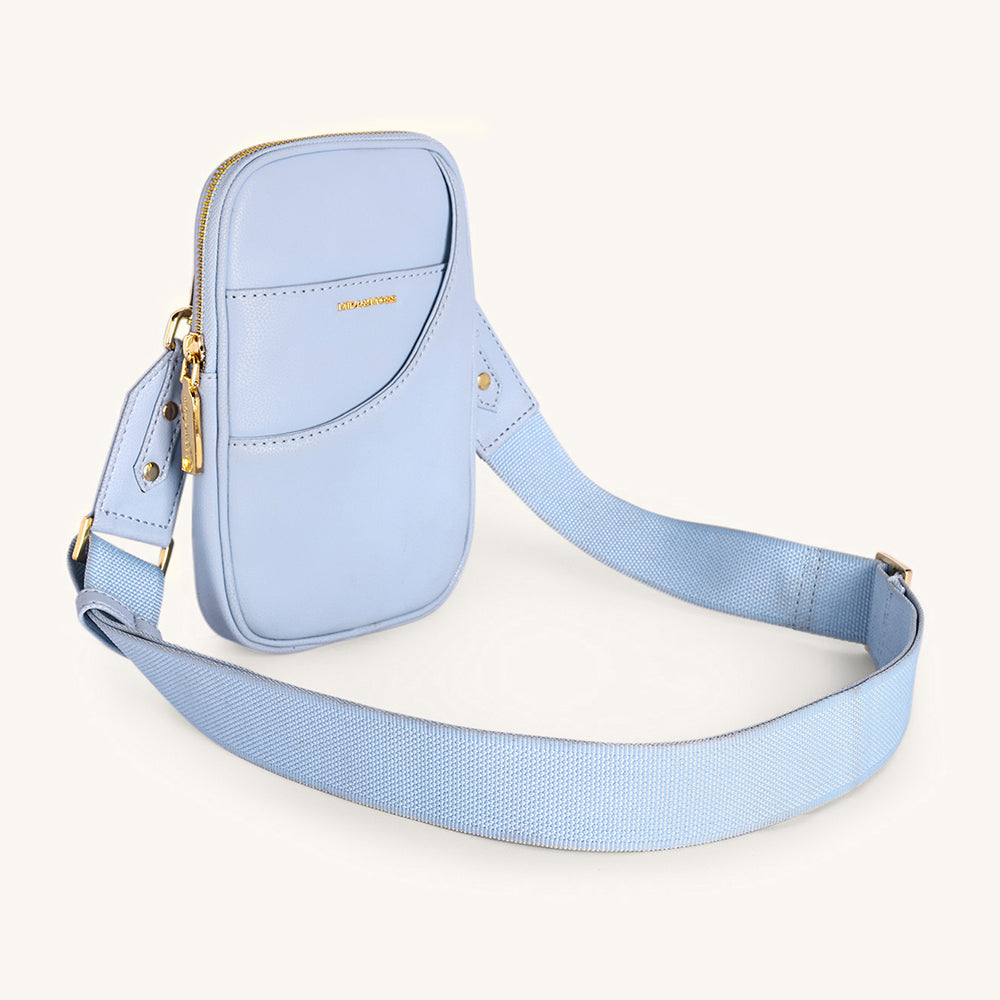 Mira & Moss Iris Mini-Crossbody Bag - Ice Blue