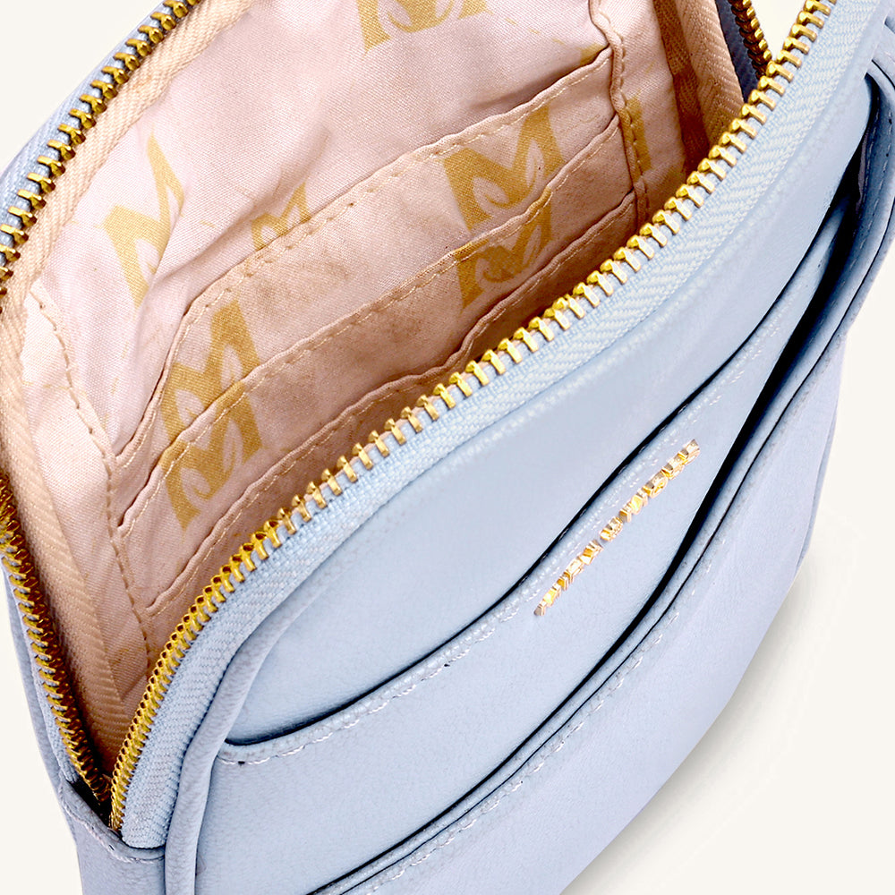 Mira & Moss Iris Mini-Crossbody Bag - Ice Blue