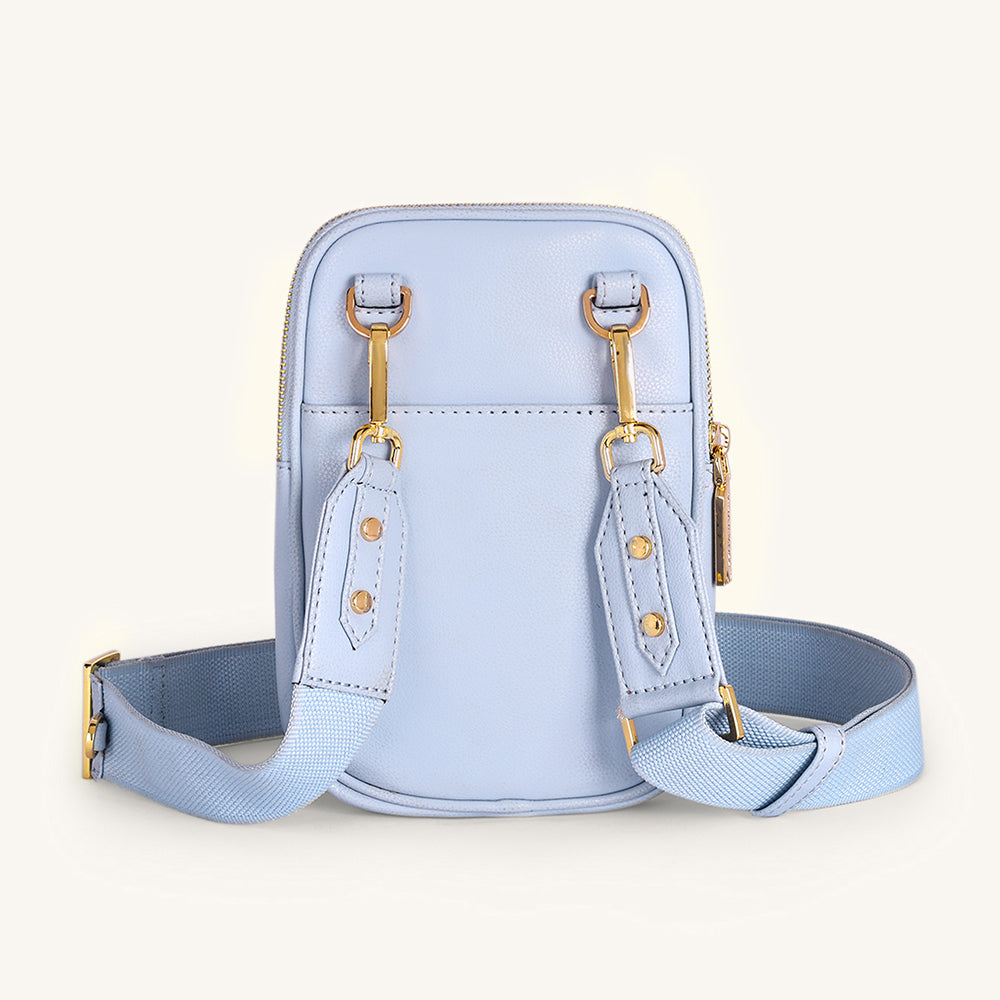 Mira & Moss Iris Mini-Crossbody Bag - Ice Blue