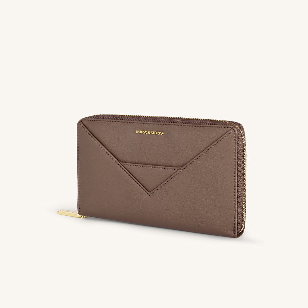 Mira & Moss Corrine Long Wallet - Chocolate Latte