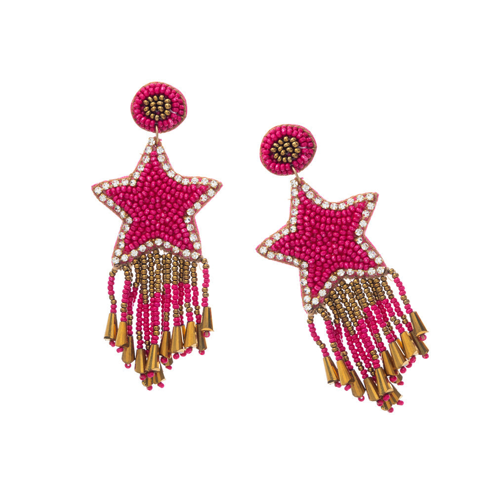 You Are My Star Beaded Earrings