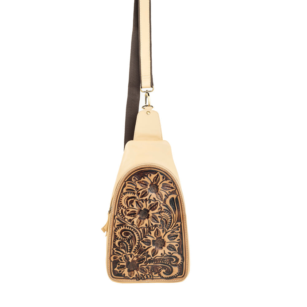 Glorietta Sling Bag In Light Camel