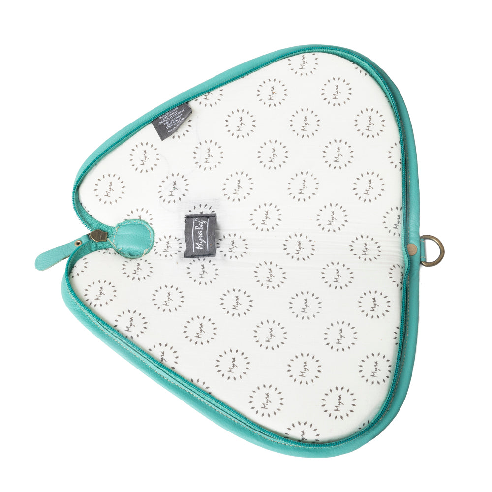 The Lone Prairie Tooled Hairon Gun Case in Desert Teal