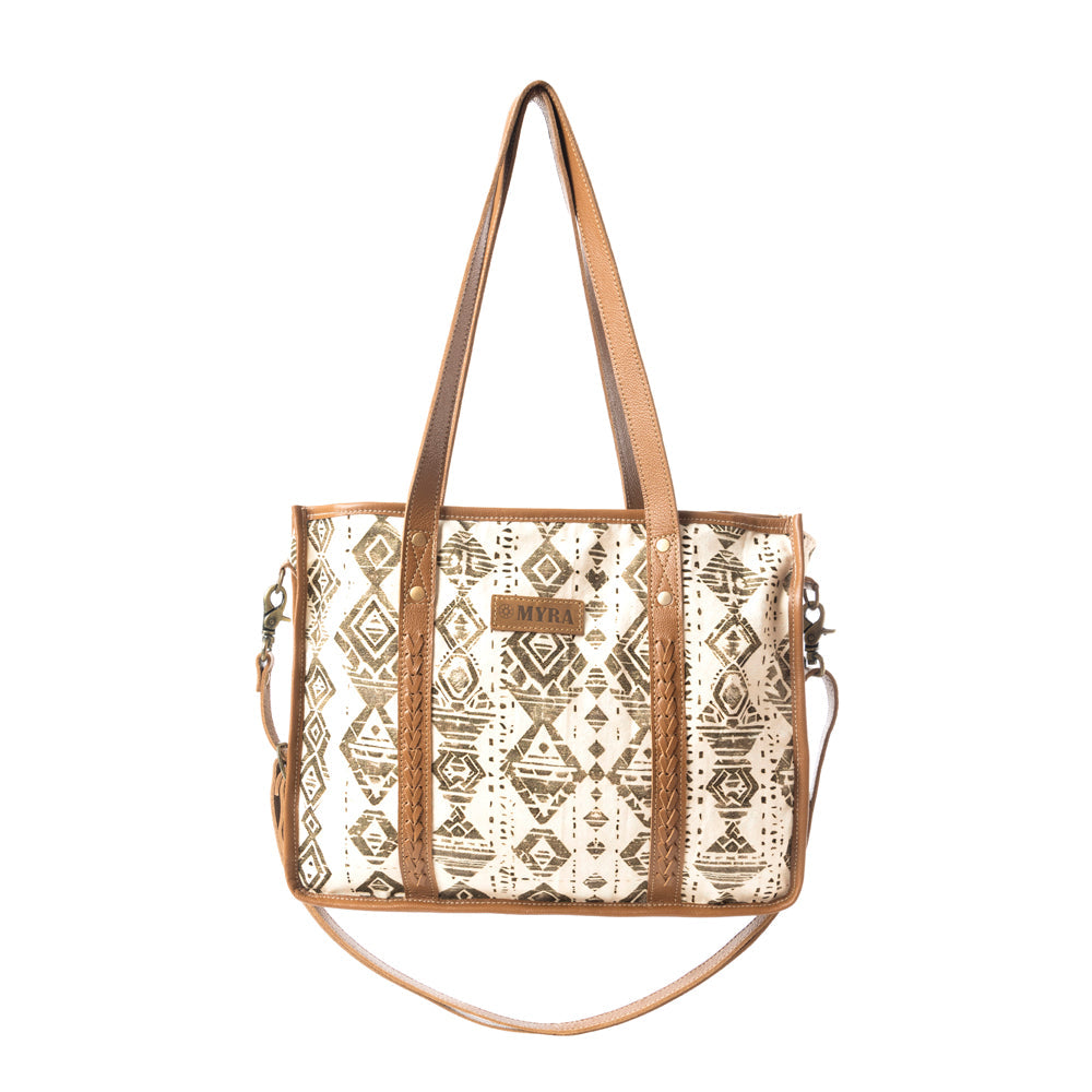 Mesa Flight Tote Bag In Brown & Gray