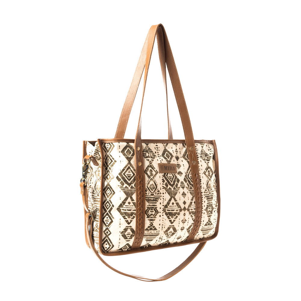Mesa Flight Tote Bag In Brown & Gray
