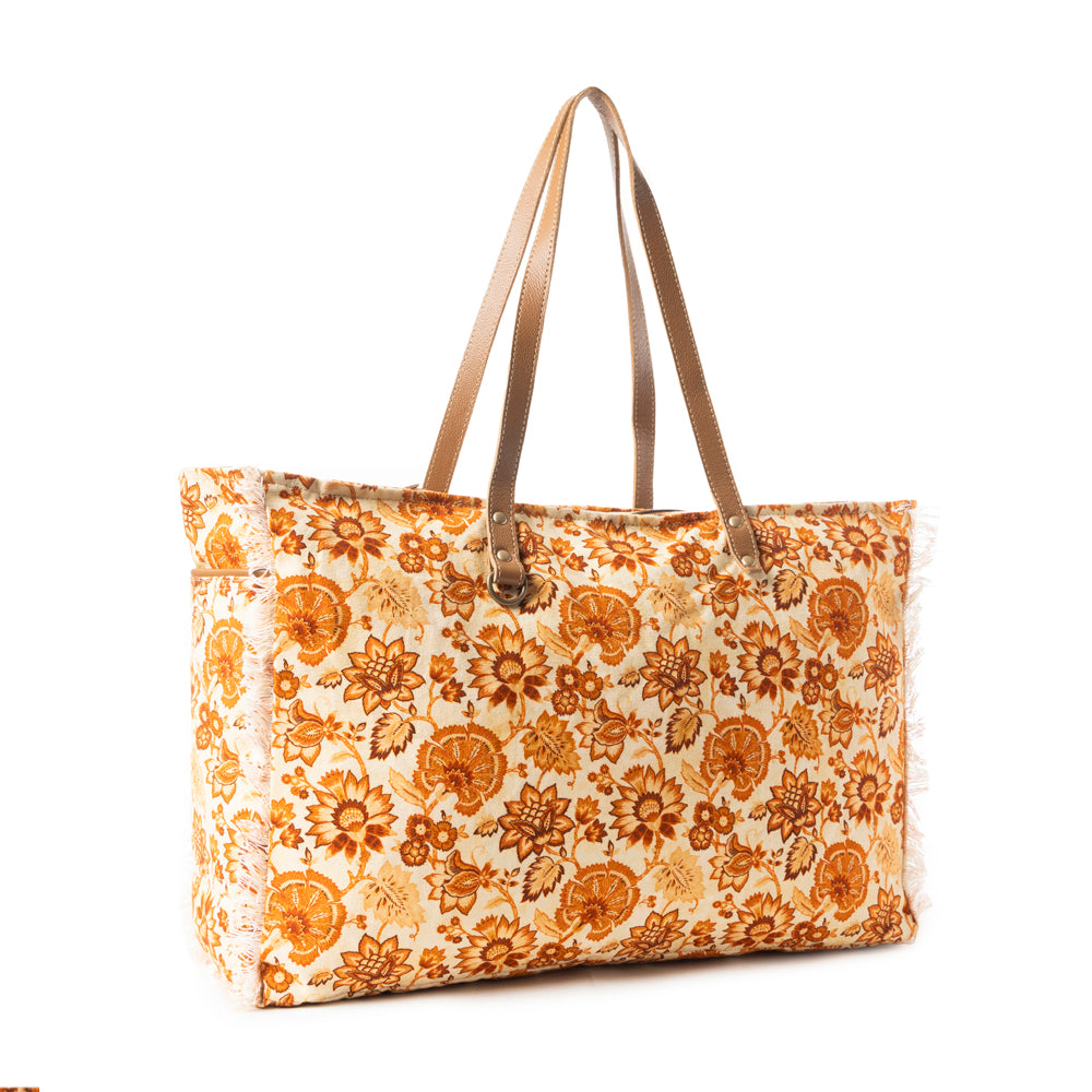 Delft Garden Weekender In Yellow & Red