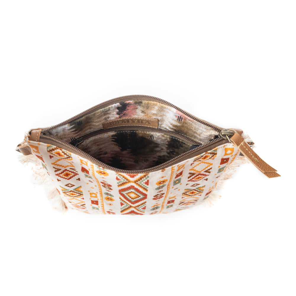 Beautiful Tapestry Crossbody Bag In Off White