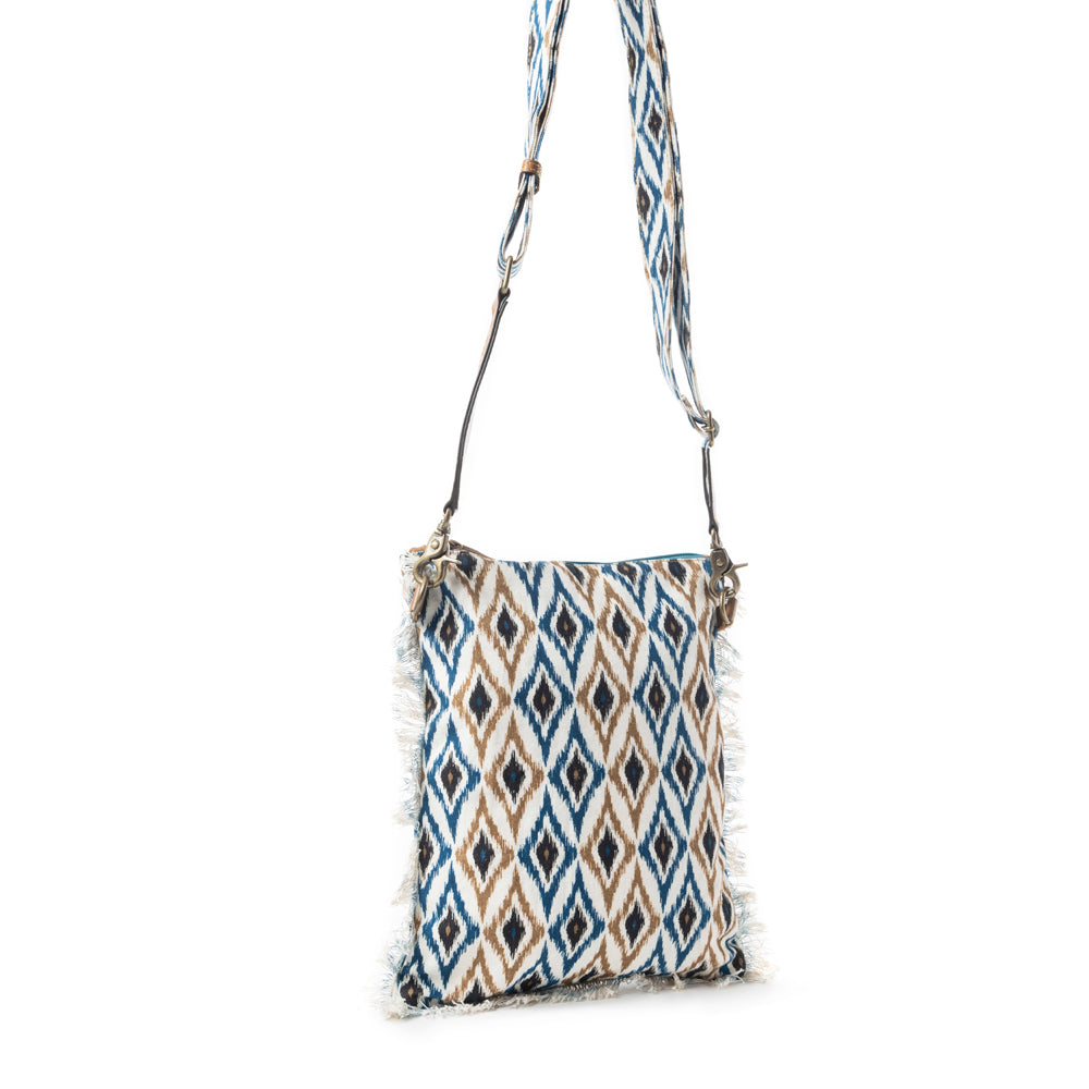 Beautiful Tapestry Crossbody Bag In Blue