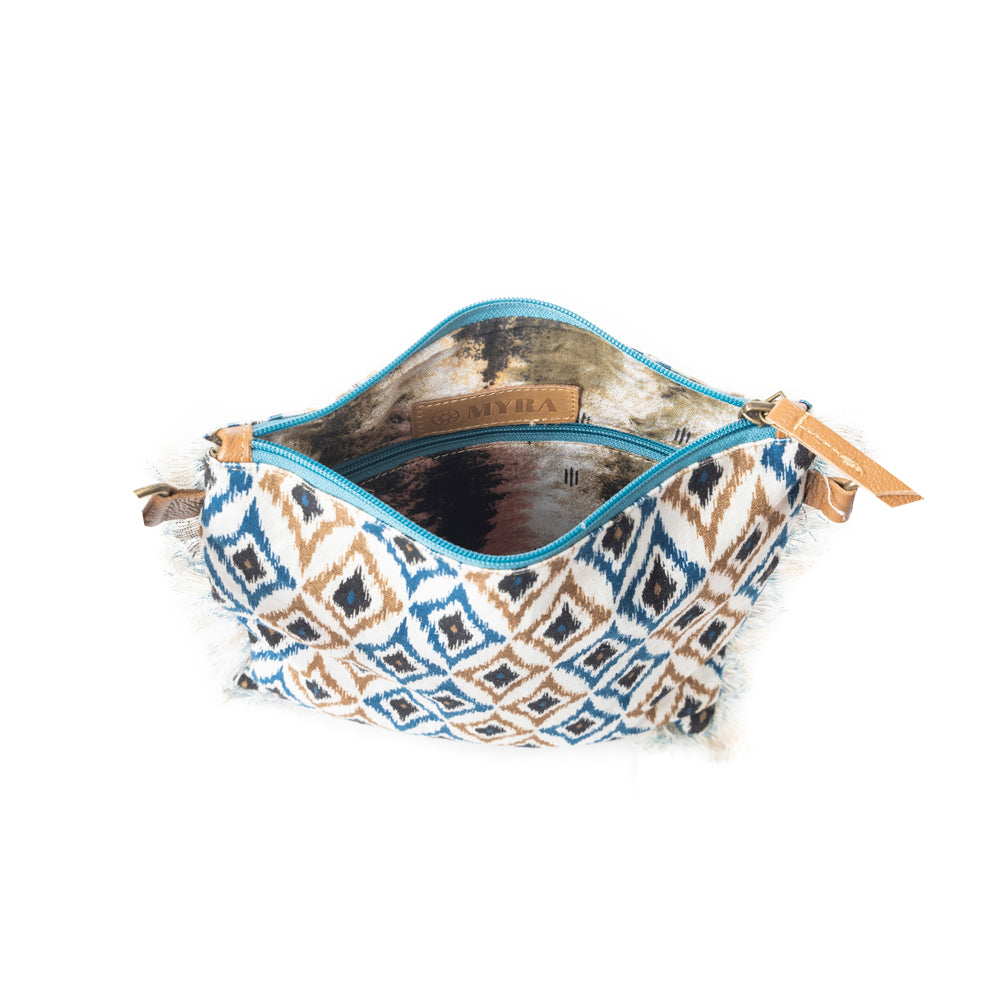 Beautiful Tapestry Crossbody Bag In Blue