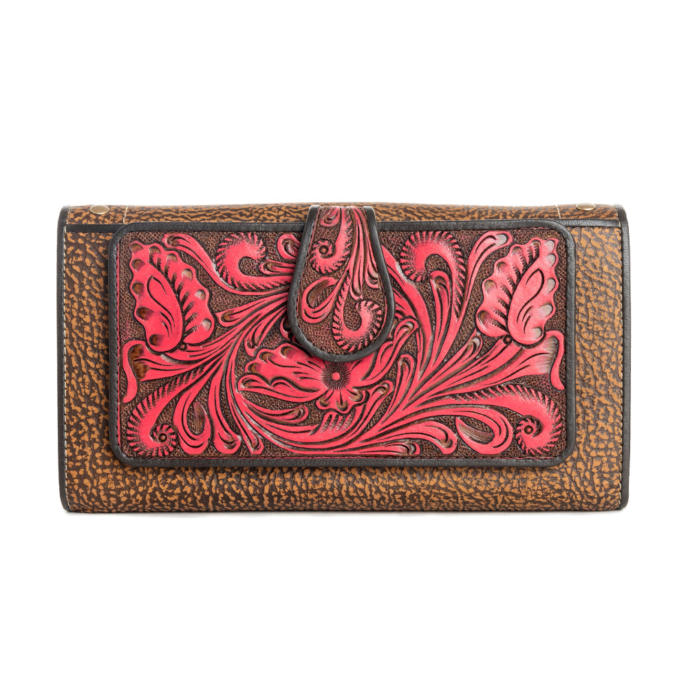 Danohue Peak Wallet in Crimson