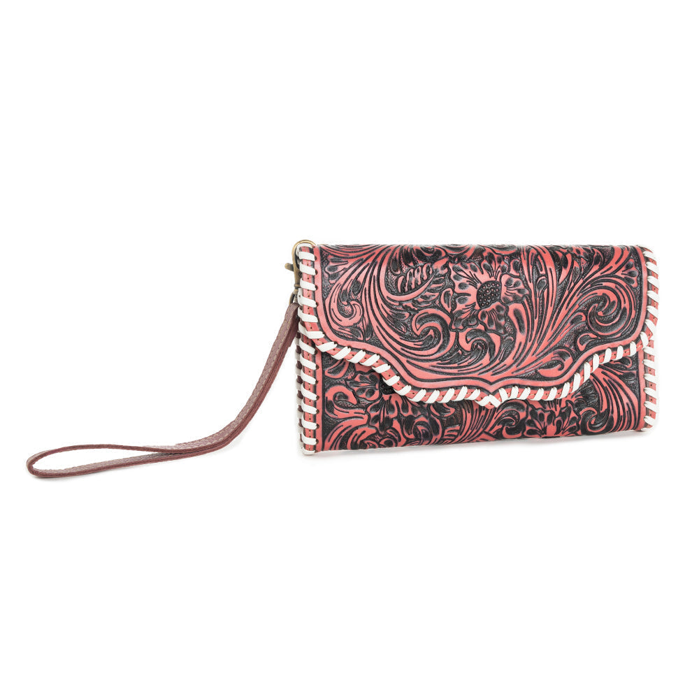 Desert Roses Wallet in Crimson