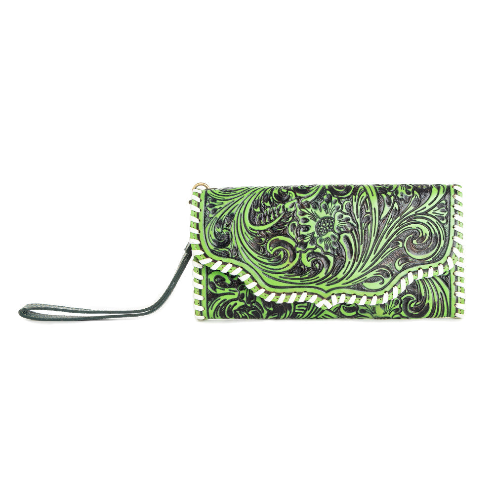 Desert Roses Wallet in Crimson